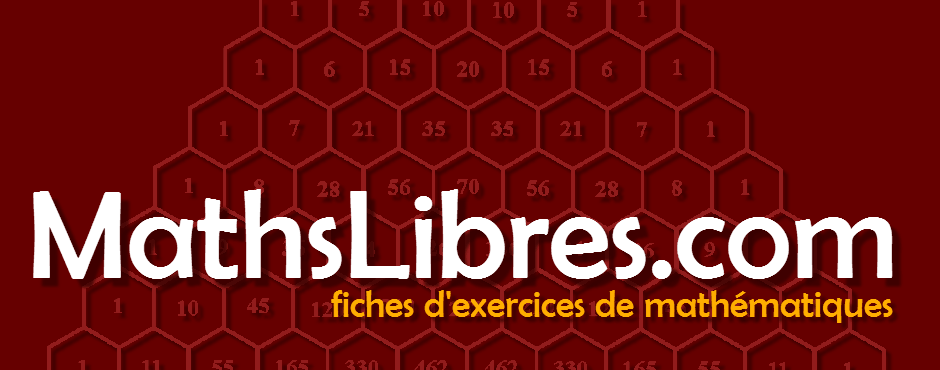 Plus de 46 000 fiches d'exercices de maths traitant l'addition, la soustraction, la division, la multiplication, les opérations mixtes, le temps, la probabilté.